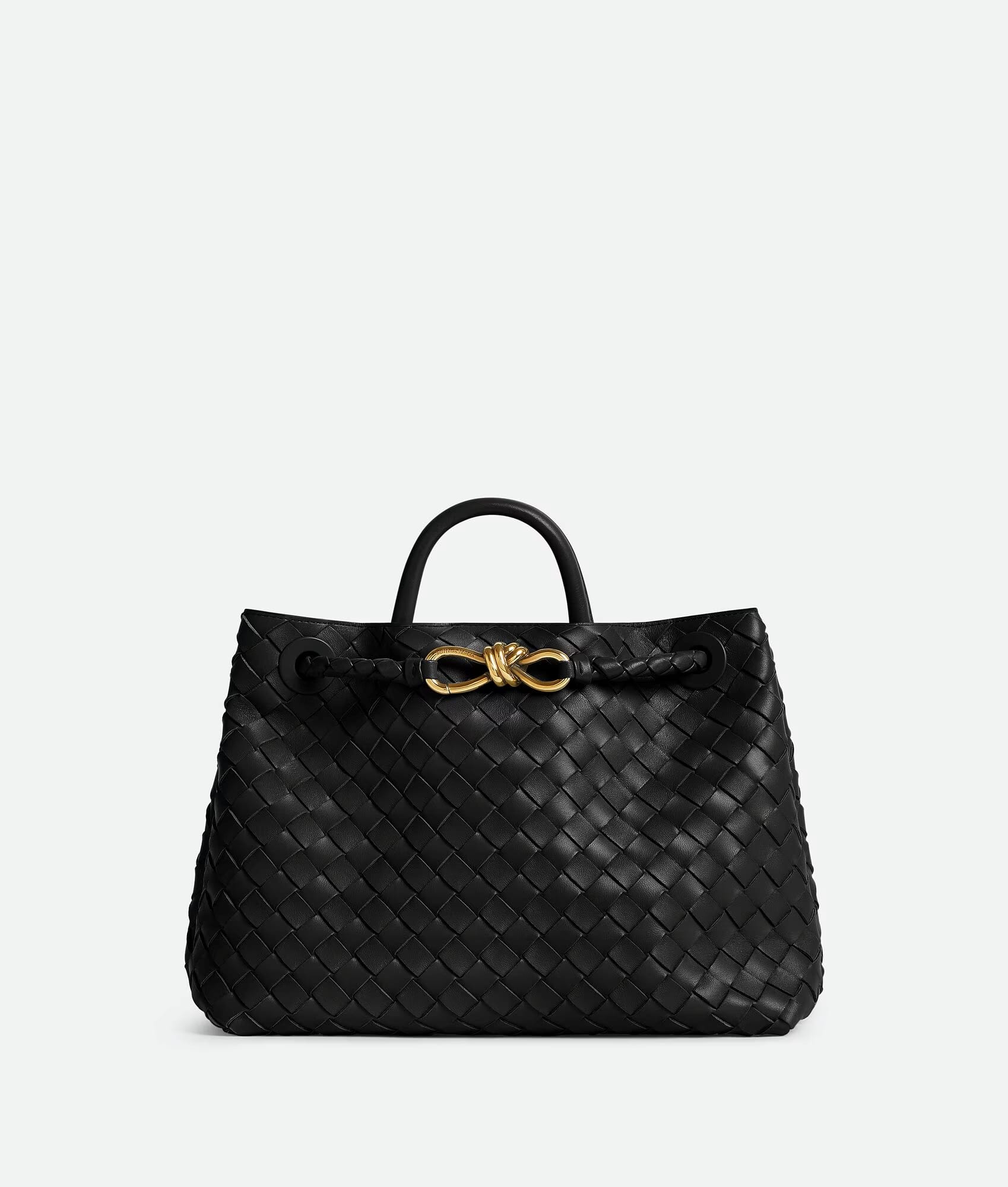 Andiamo (Medium) in Black, $5700 (approximately P324,612.15), BOTTEGA VENETA, bottegaveneta.com